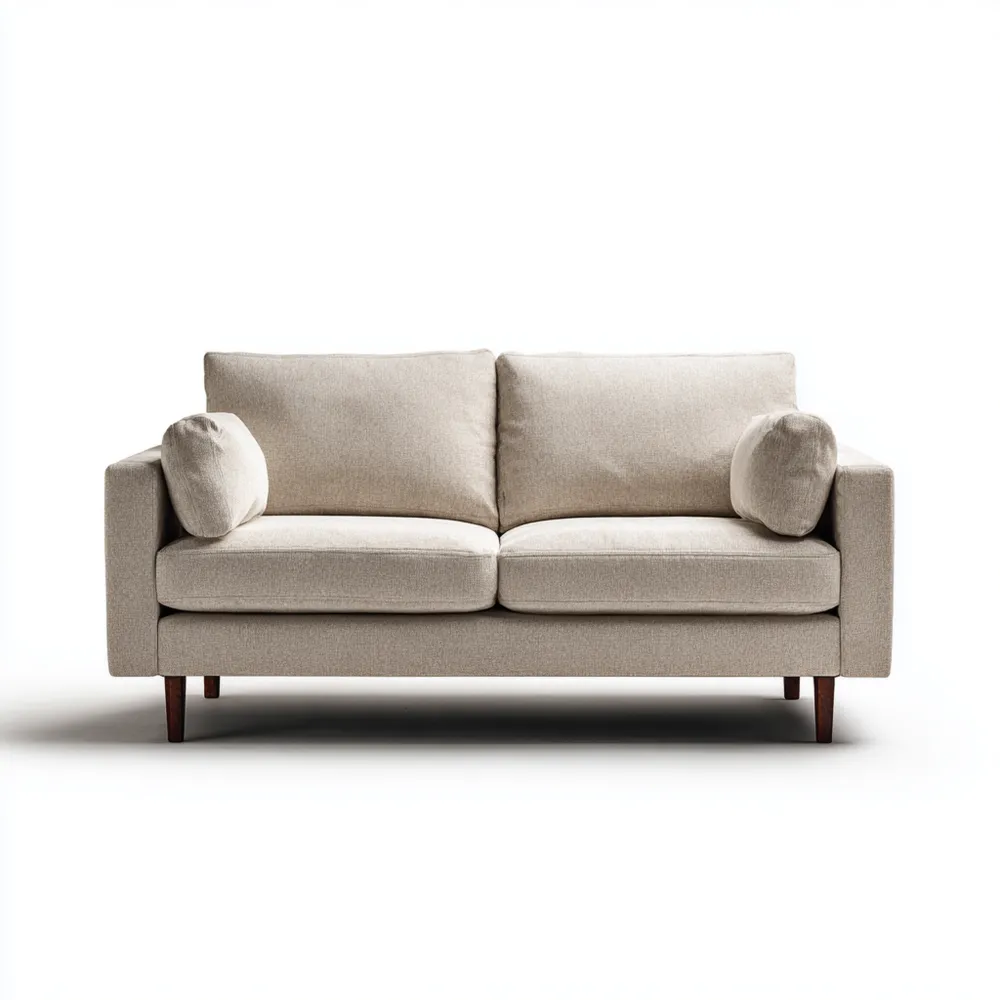 2-Sitzer-Sofa Stoffpolster 190x90x85 cm – Beige – Modernes Design