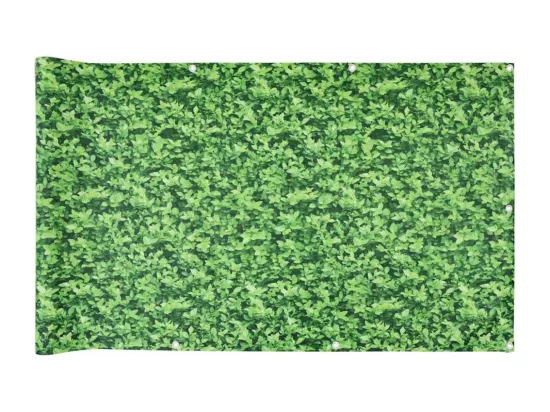 écran d'intimité de balcon aspect de plante vert 600x90 cm PVC