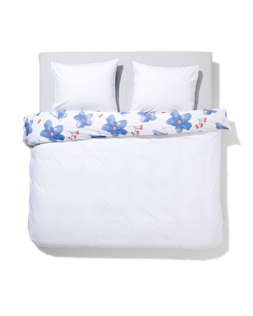 housse de couette en coton doux 240x200/220 papillon blanc