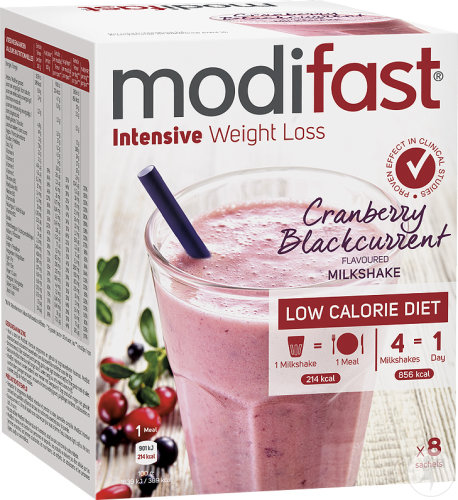 Modifast Intensive Milkshake Cranberry 8x55g