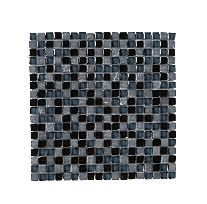Mosaïque noir 30 x 30 cm Barya Colours