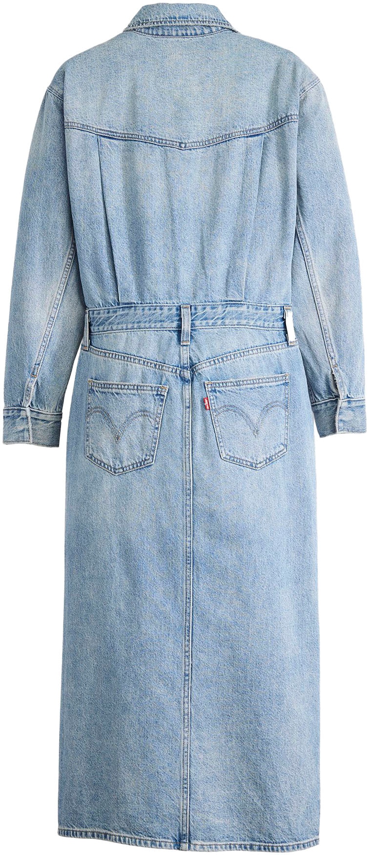 Levi's® Jeanskleid »WESTERN DENIM MID« Denim-Midi-Hemdkleid