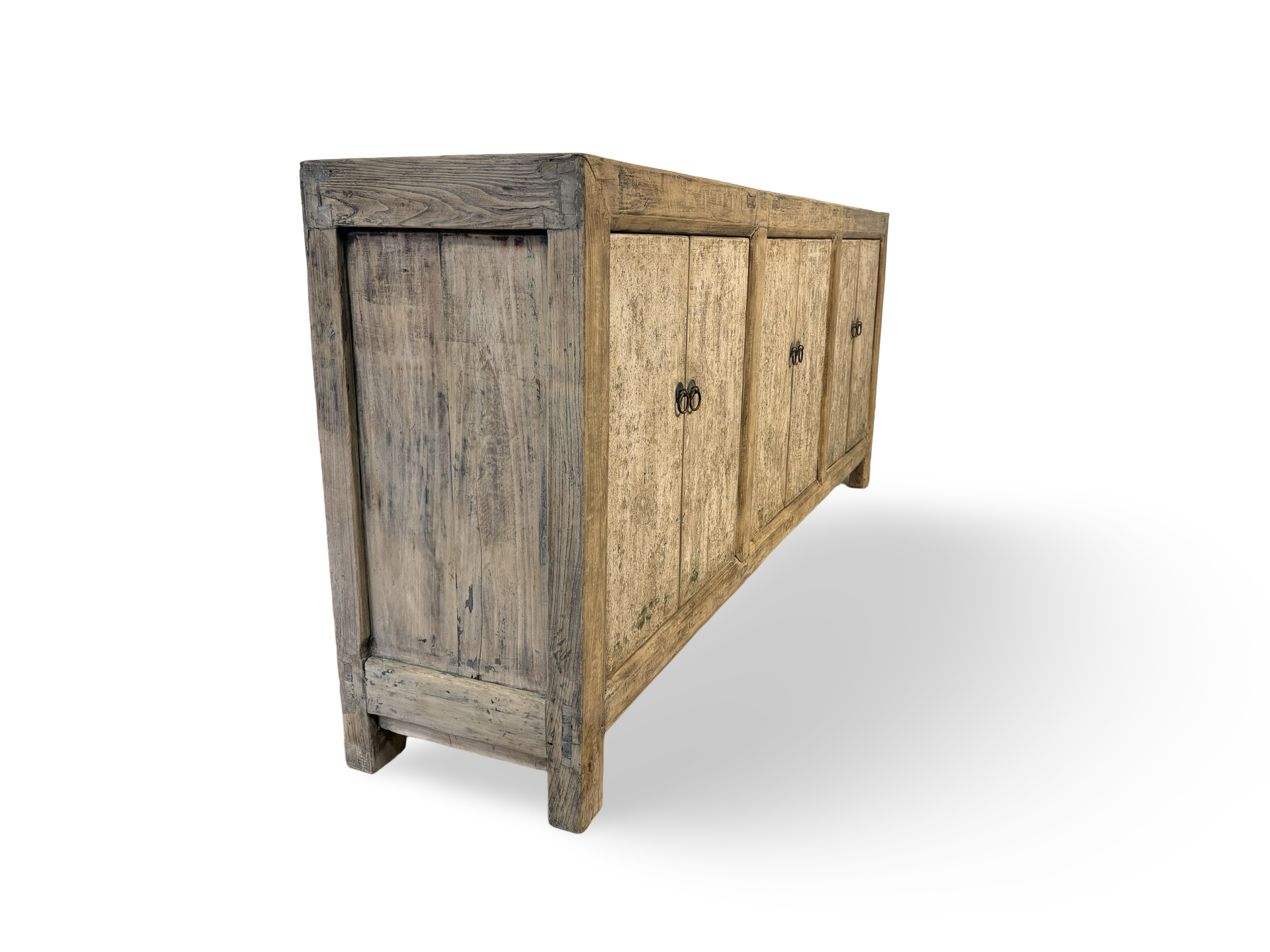 Dressoir 6 Deur naturel + witten deuren