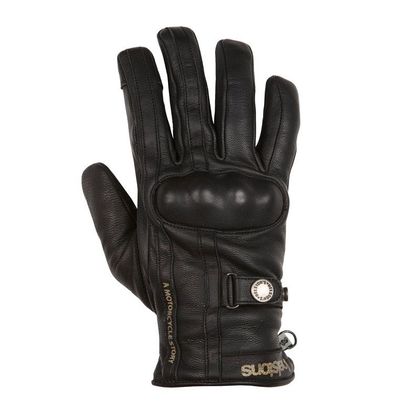 Gants Helstons BURTON CUIR - Noir