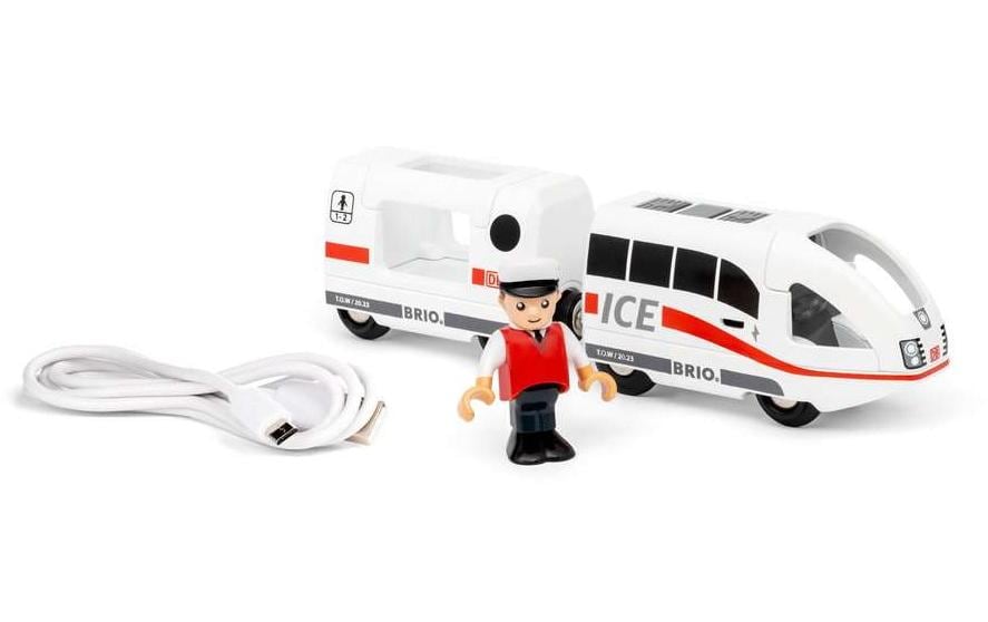 BRIO World Train ICE RechargeableReisezug mit wiederaufladbarem Akku