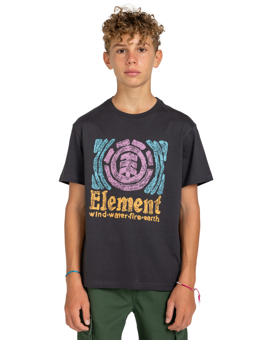 Element Volley Tee Youth Off Black