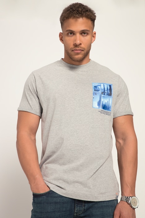STHUGE T-Shirt, Halbarm, Rundhals, Print, bis 8 XL