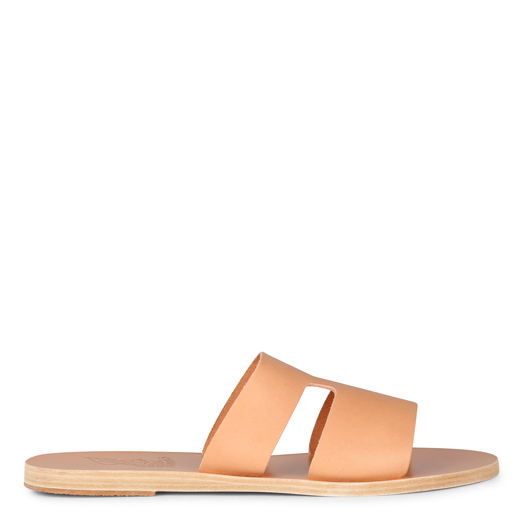 APTEROS - Sandales plates en cuir| Beige