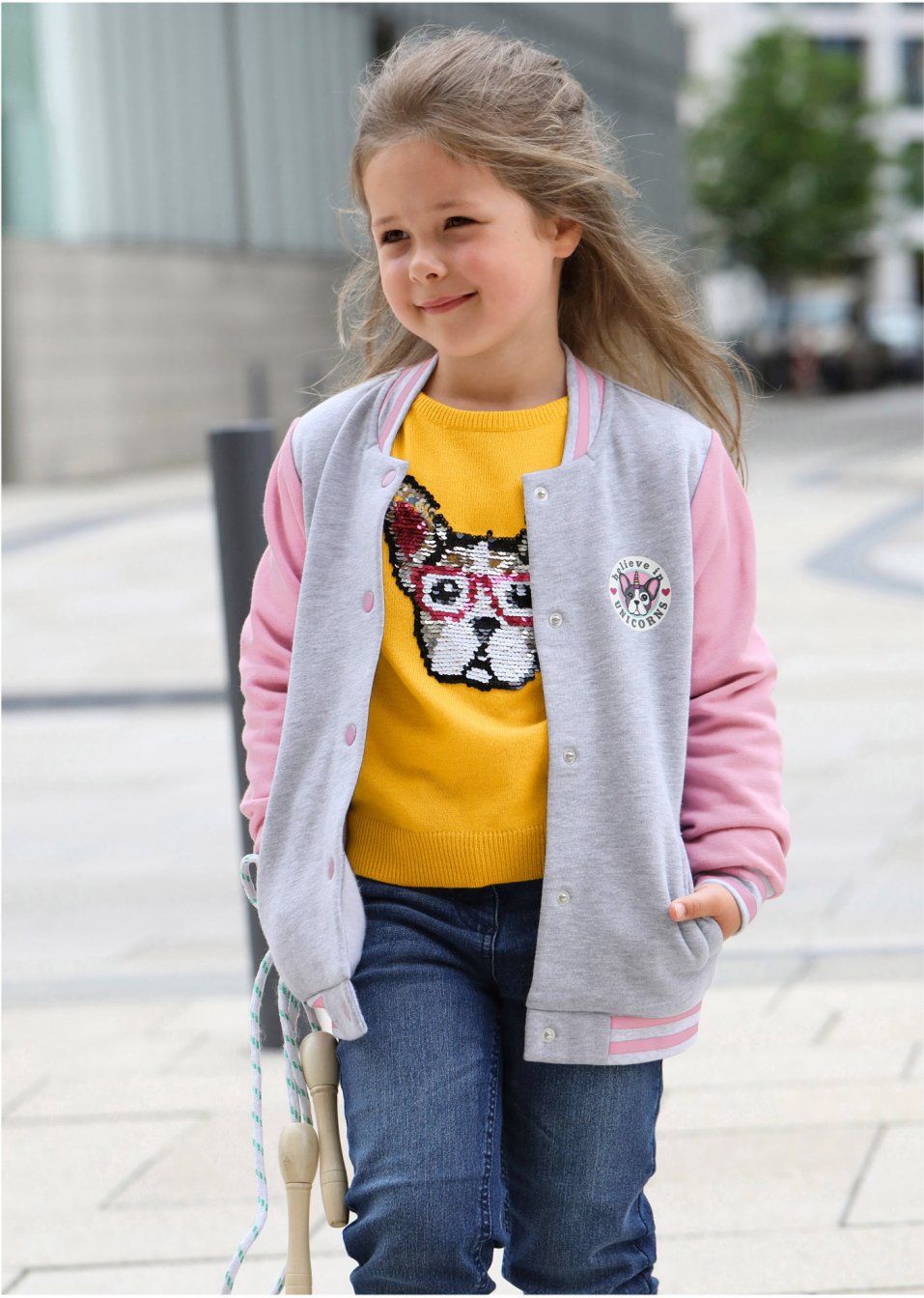 Gilet sweat style Teddy fille