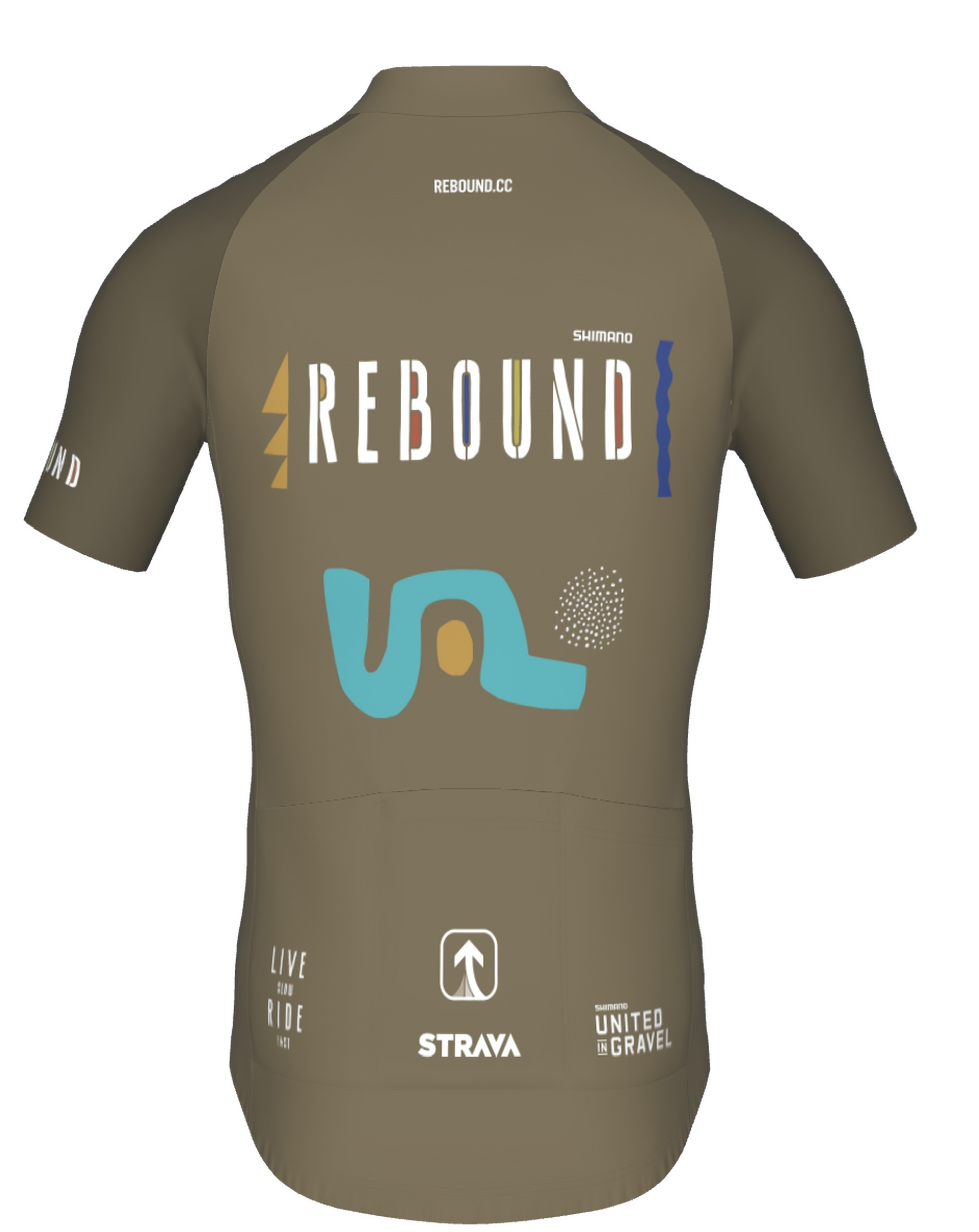 Milremo Live Slow Ride Fast Rebound Fietsshirt Korte Mouwen Groen Heren