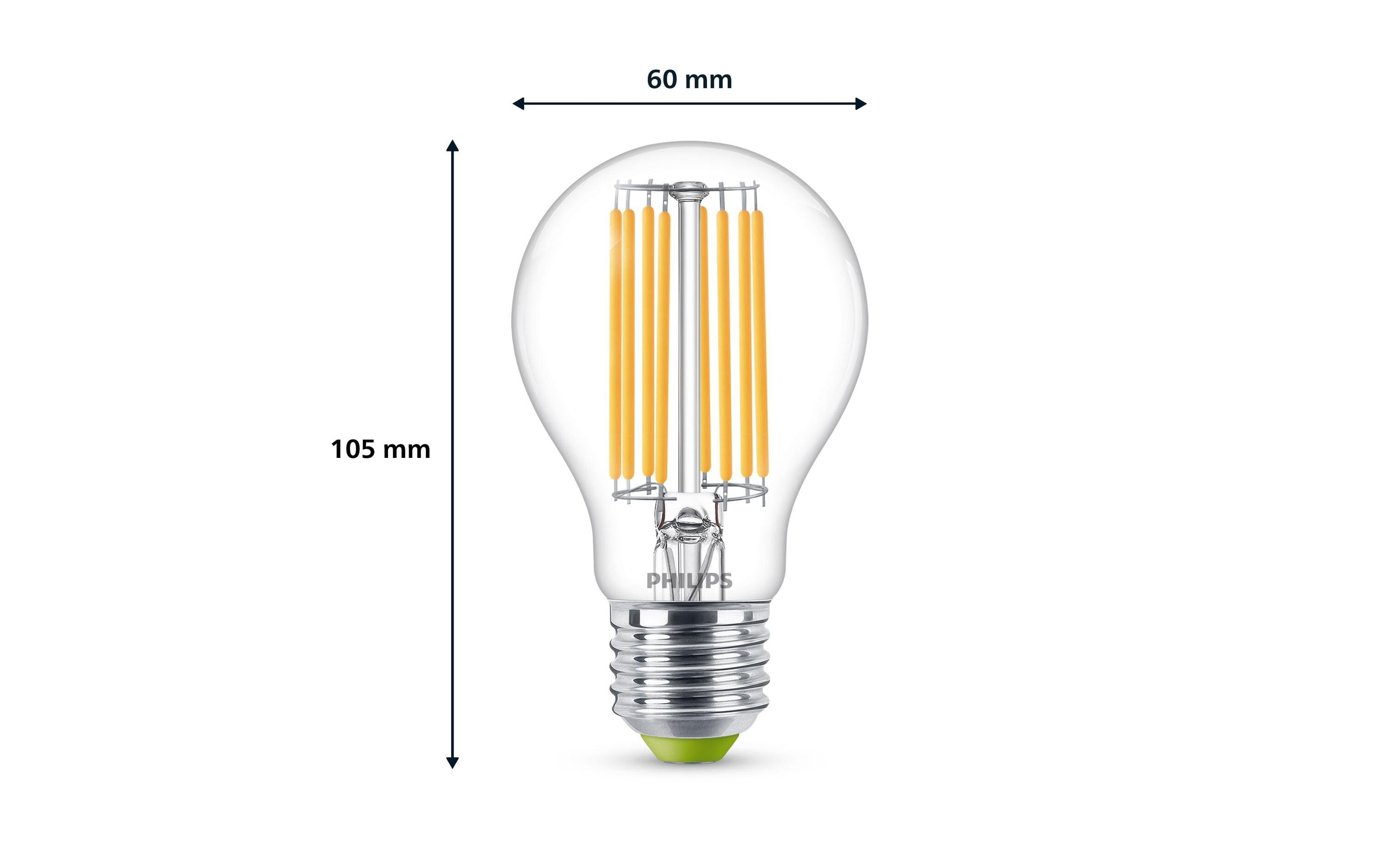 Lampe E27 LED, Ultra-Effizient, Warmweiss, 60W ErsatzWarmweisses LED-Leuchtmittel A60 mit klarem Glas