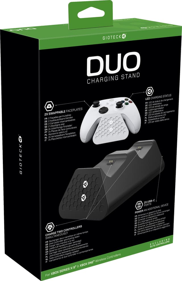 Gioteck Duo Xbox opladningsbase til kontrollere.