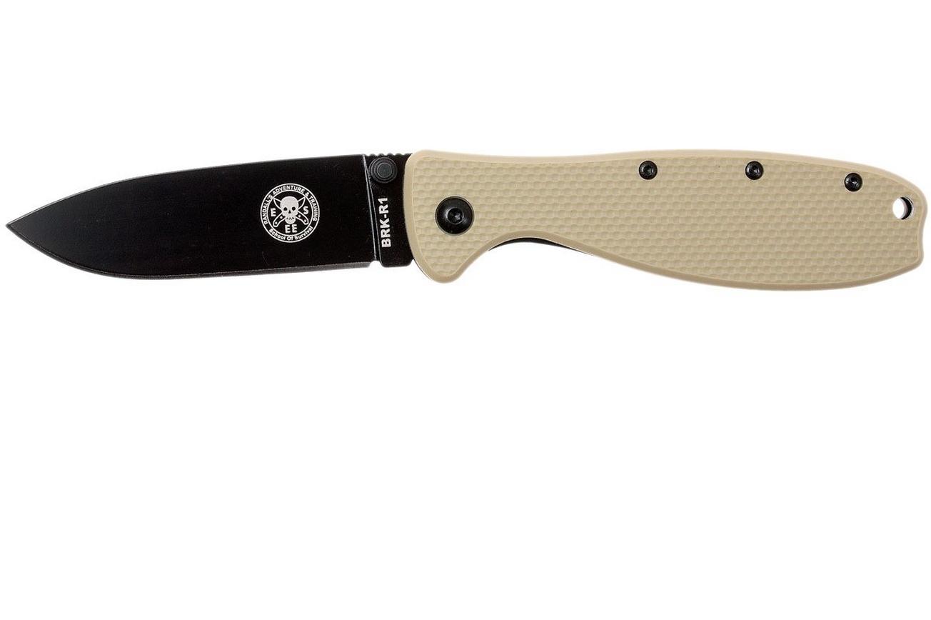 ESEE Knives Zancudo D2 Desert Tan-Black, BRKR2DTB zakmes