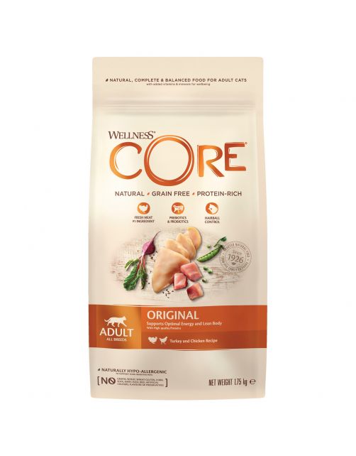 Wellness Core Grain Free Cat Original Kalkoen&Kip - Kattenvoer