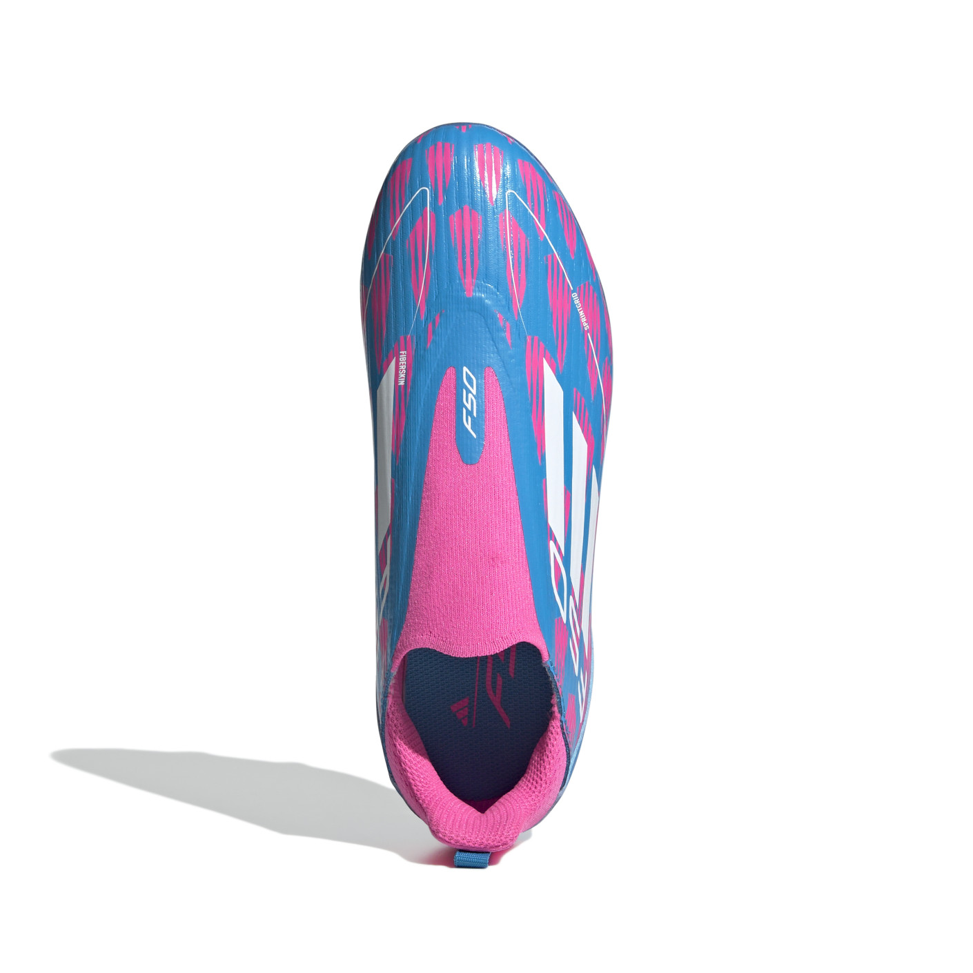Adidas F50 League Veterloze Gras / Kunstgras Voetbalschoenen (MG) Kids Blauw Roze Wit