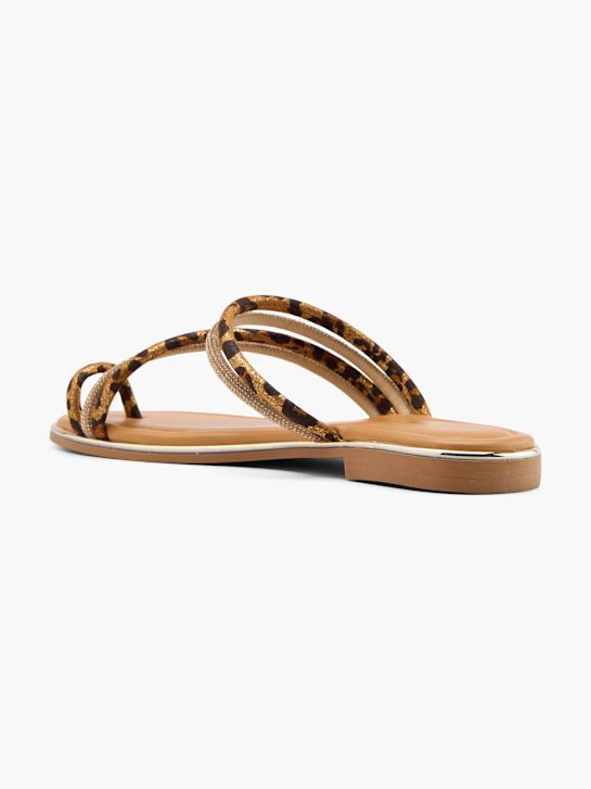 Catwalk Pantoletten-Zehentrenner beige