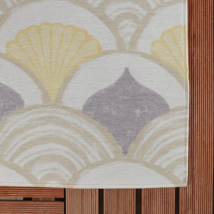 Buitenvloerkleed - Oasis Shell Geel/Lila | OEKO-TEX & Wasbaar