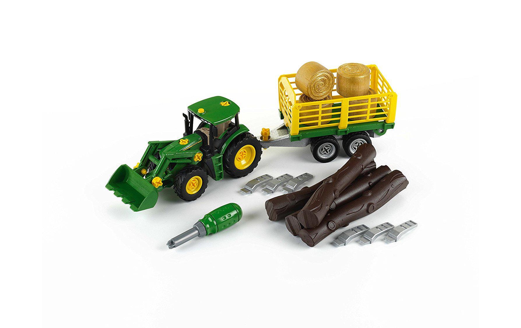 Landwirtschaftsfahrzeug John Deere Traktor mit AnhängerSpielzeug-Traktor mit Anhänger