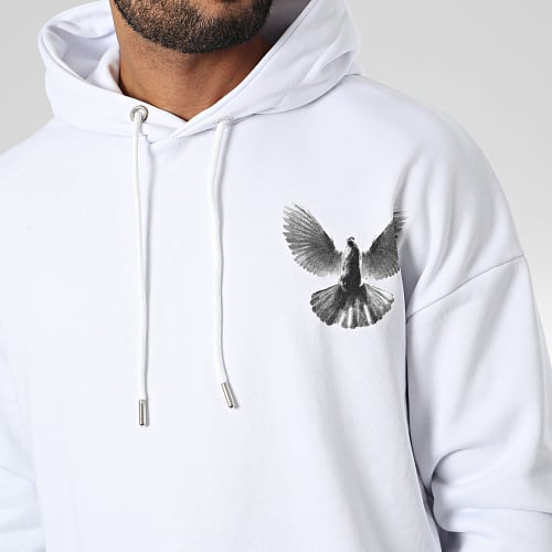 Sweat Capuche LL712 Blanc