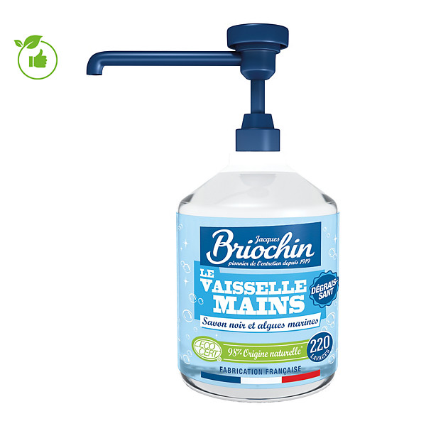 Liquide vaisselle et mains Briochin Savon noir et Algues marines 500 ml