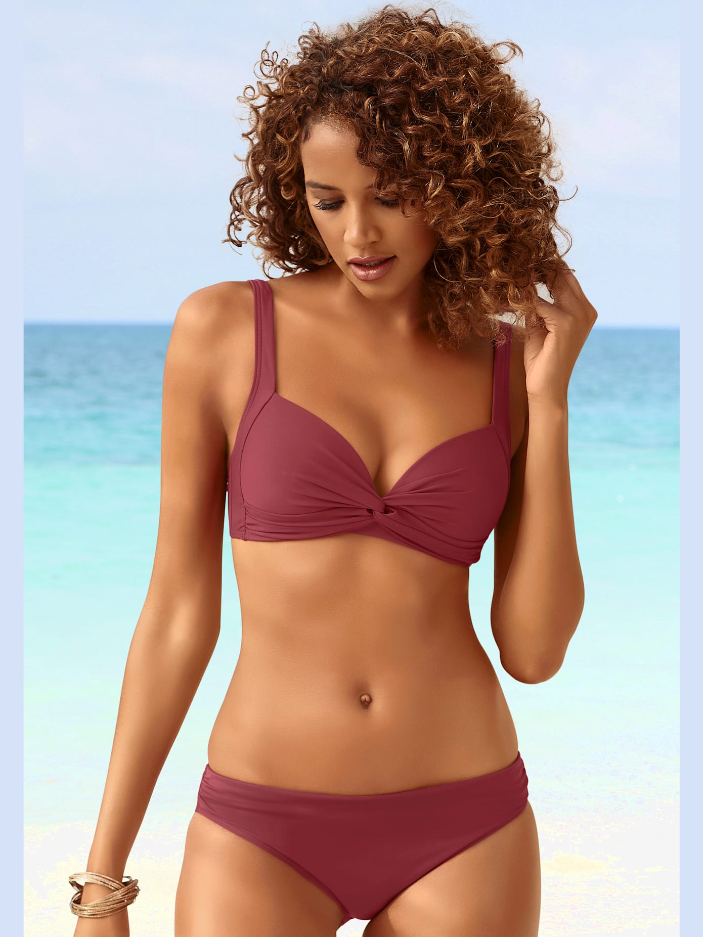 Bikini triangle effet noué tendance