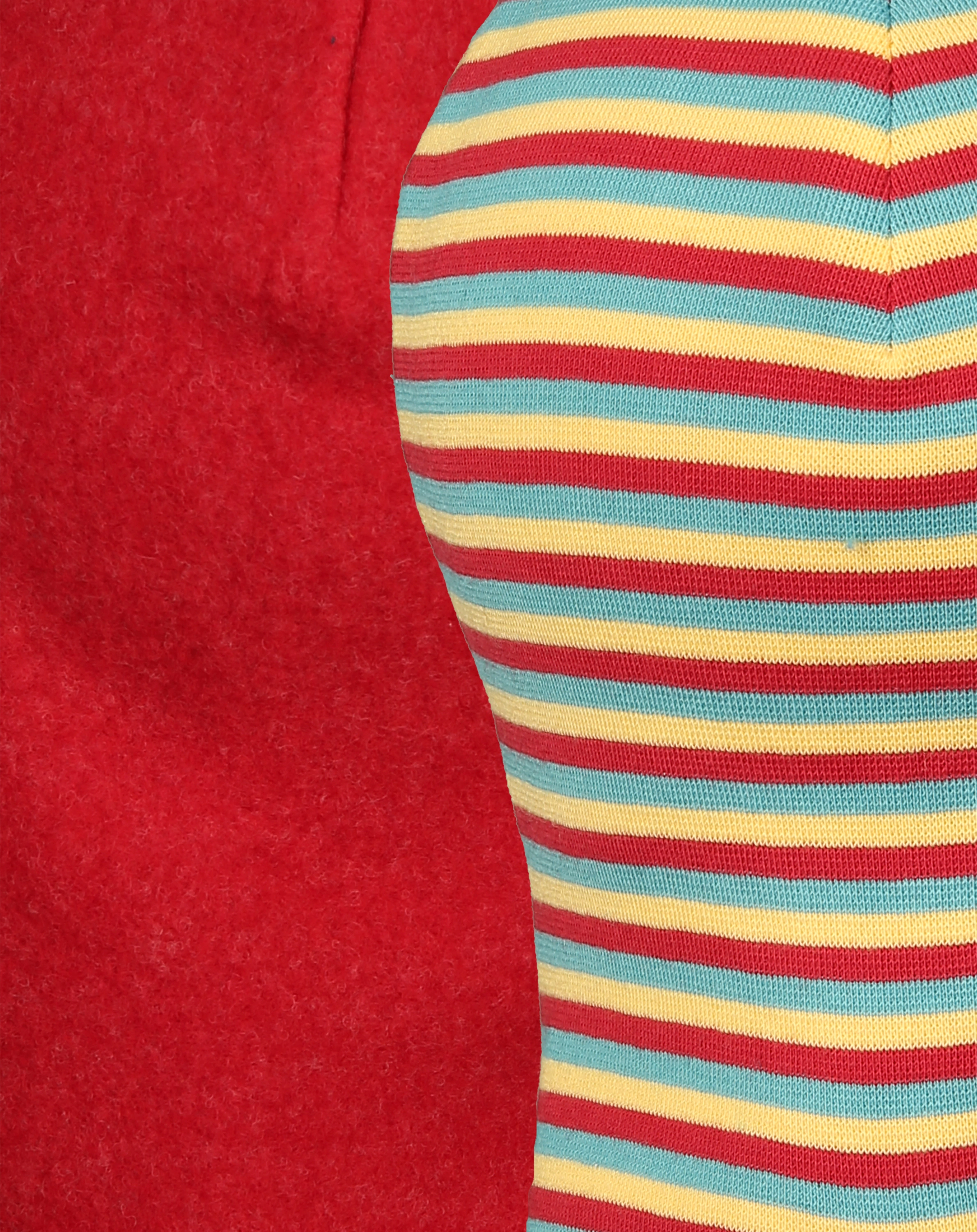 Wende-Schlupfmütze SWITCH WOLLFLEECE in rot/bunt