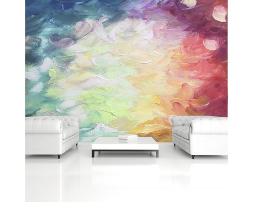 Vliesbehang 12921V4 Kleurrijk mozaïek aquarel 2-delige set 254 x 184 cm