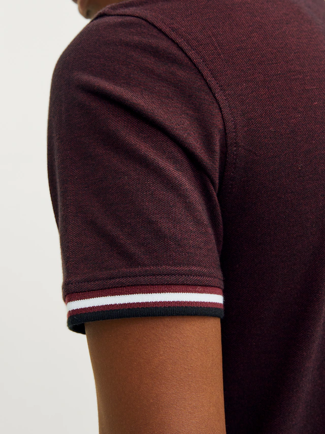 Jack & Jones Poloshirt »JJEPAULOS  Poloshirt mit klassischem Kragen und figurbetonter Form«, Logostickerei, modisch, schmal, Baumwolle, Polokragen