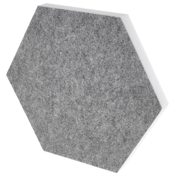t.akustik Hexagon Melamine Light Grey 25