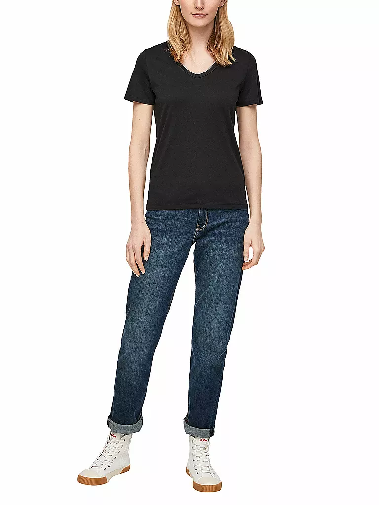 S.OLIVER T-Shirt schwarz