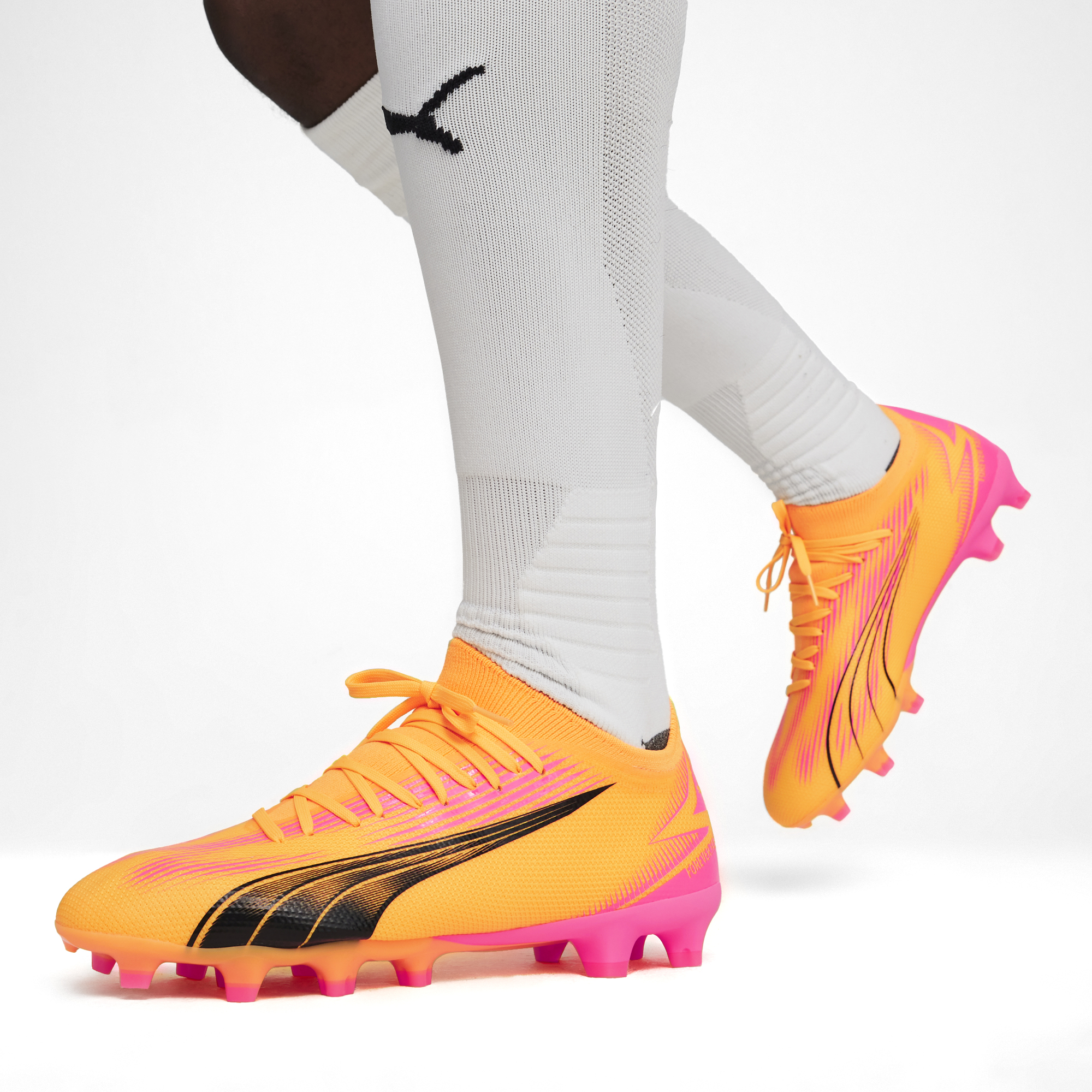 Ultra Match FG/AG Herre Sun Stream/PUMA Black/Sunset G