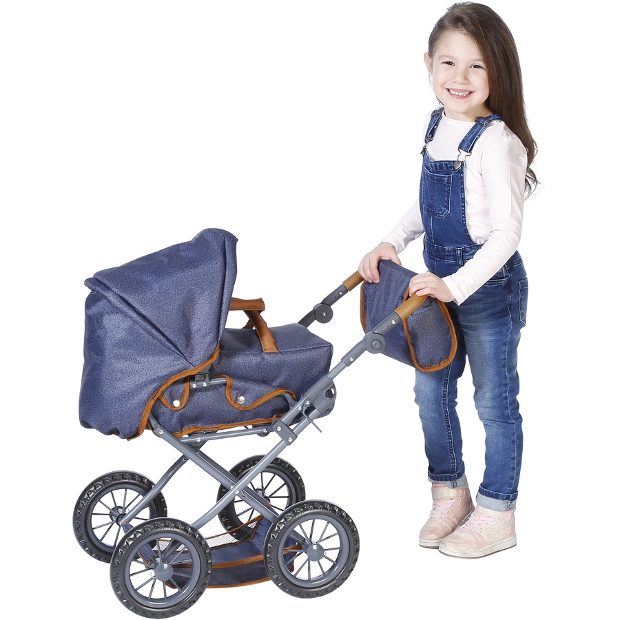 knorr toys® Puppenwagen Ruby - dark blue blau