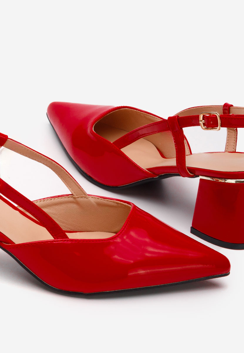 Chaussures slingback rouges Marla