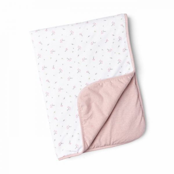Doomoo Manta Dream em Algodão Orgânico Flower Pink 75x100 5DS35