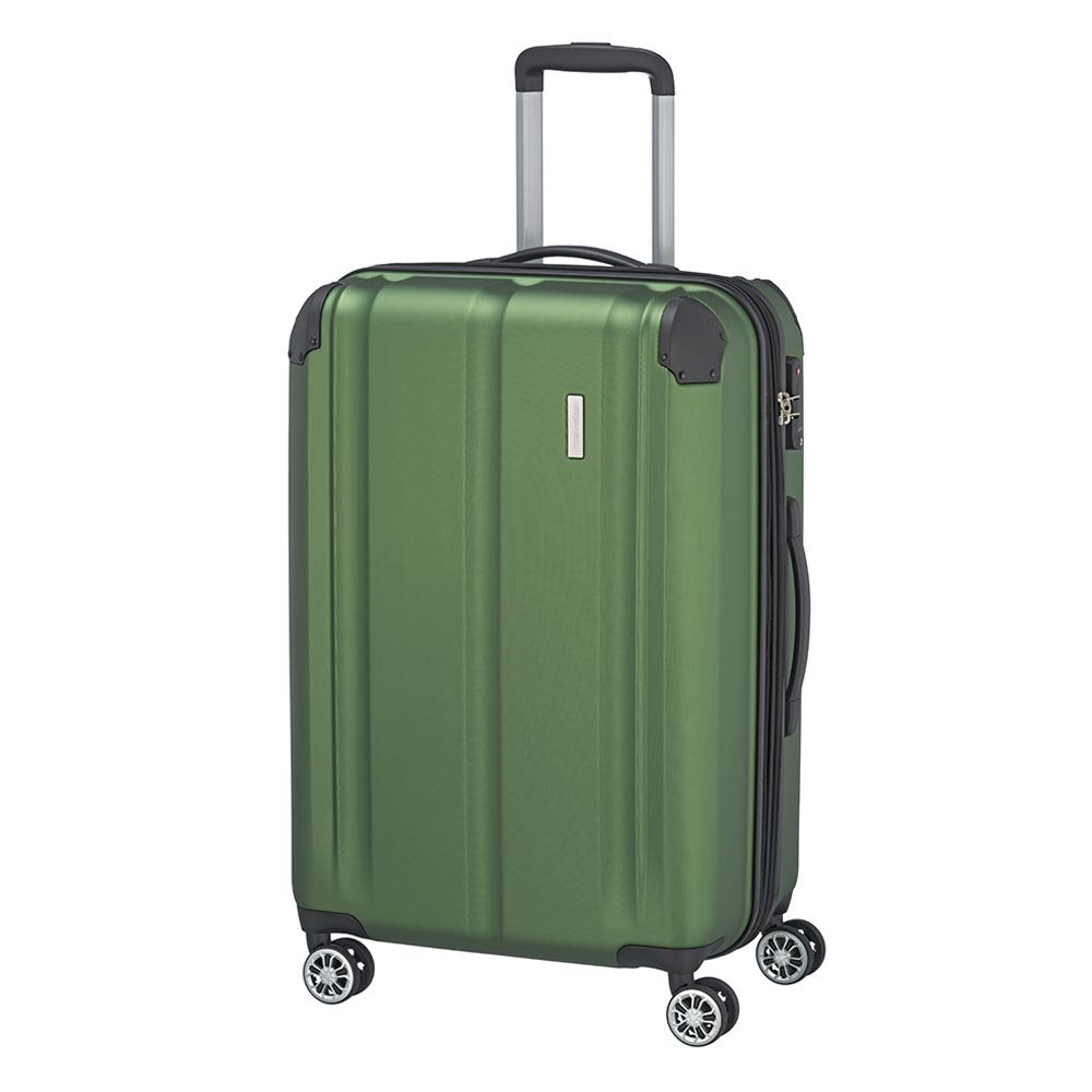 Travelite City 4 Wiel Trolley M Expandable green