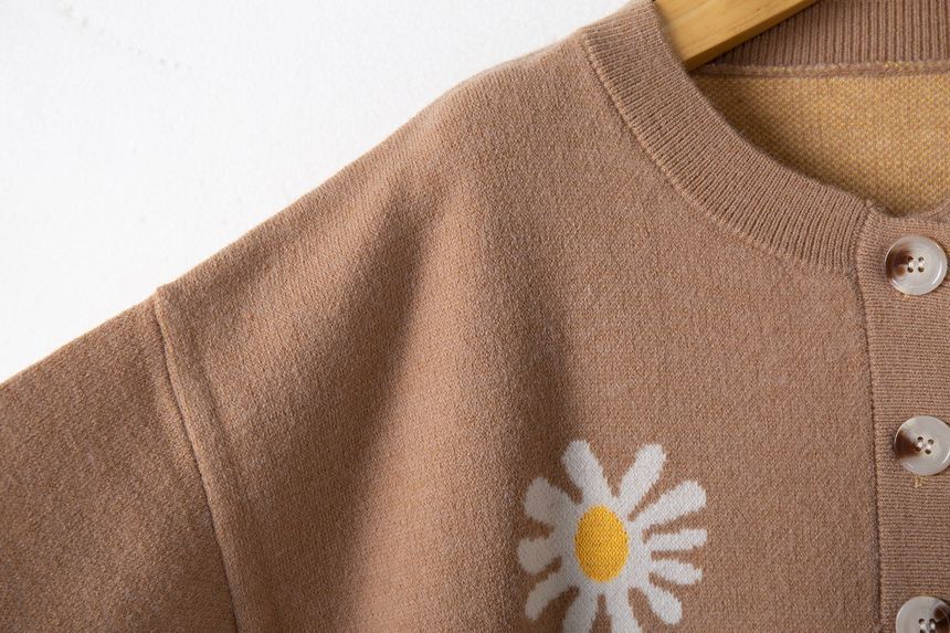 Bolgivy - Gebloemd vest met ronde hals