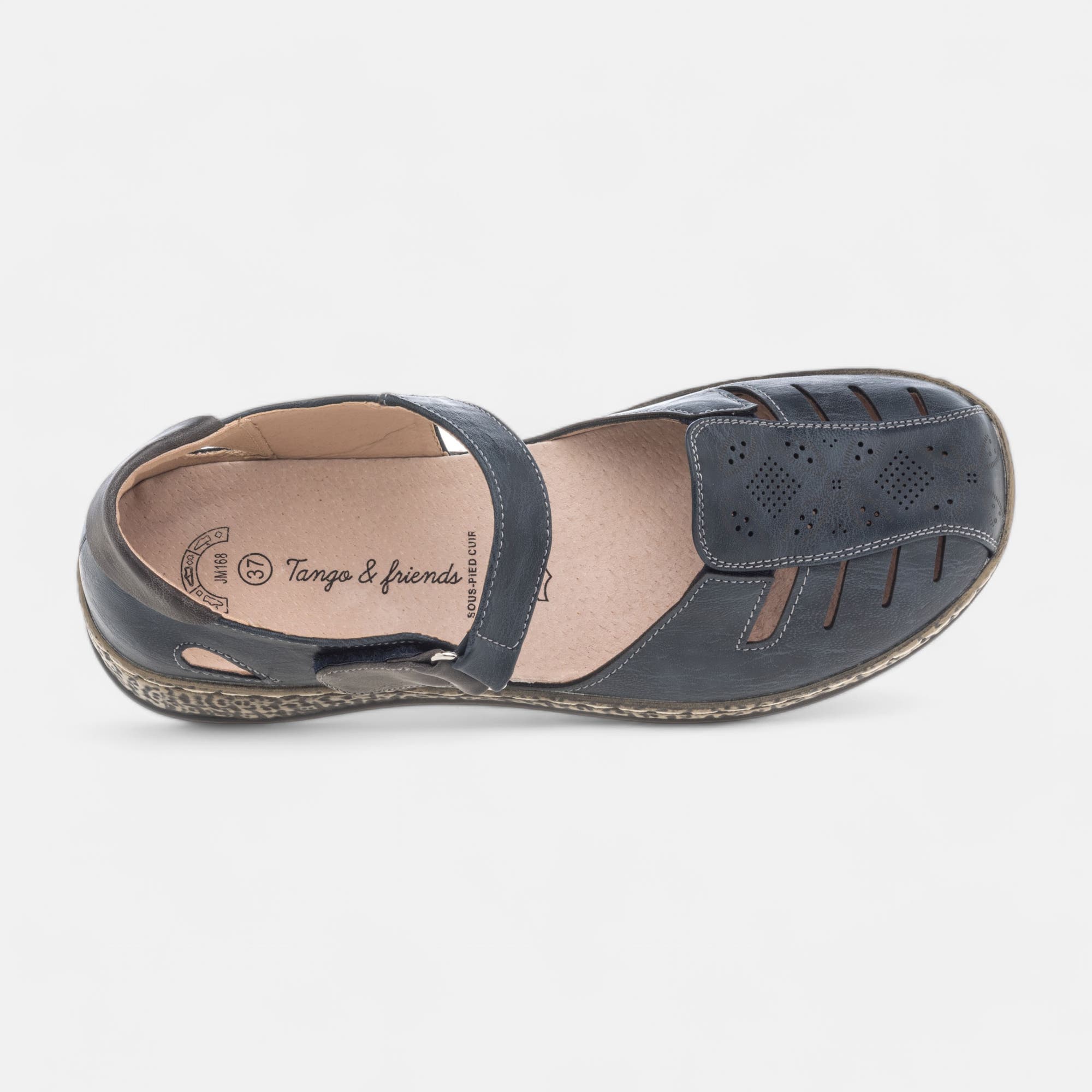 Escarpins quartiers ouverts Femme bleu marine