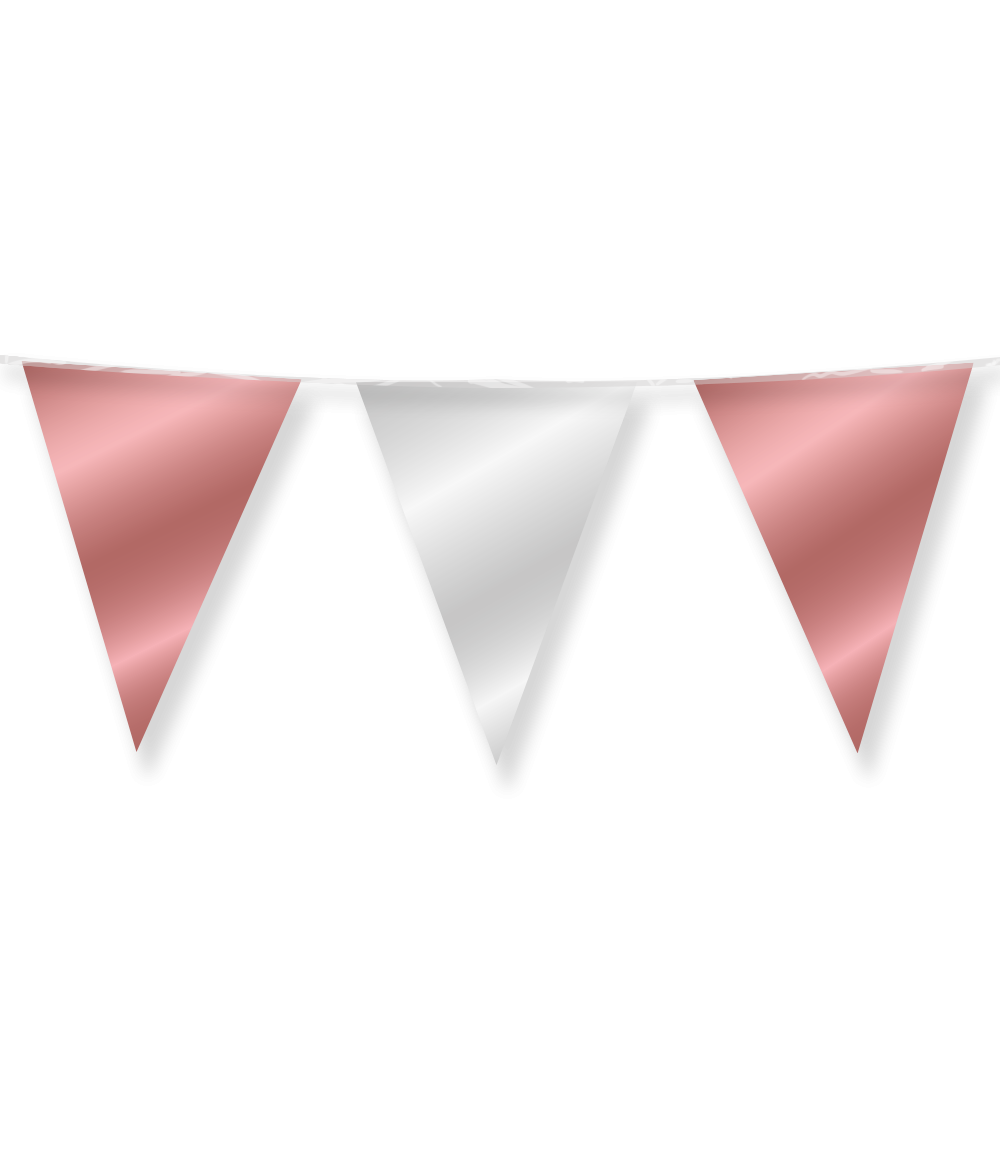 Rose Goud Zilveren Slinger Metallic 10m