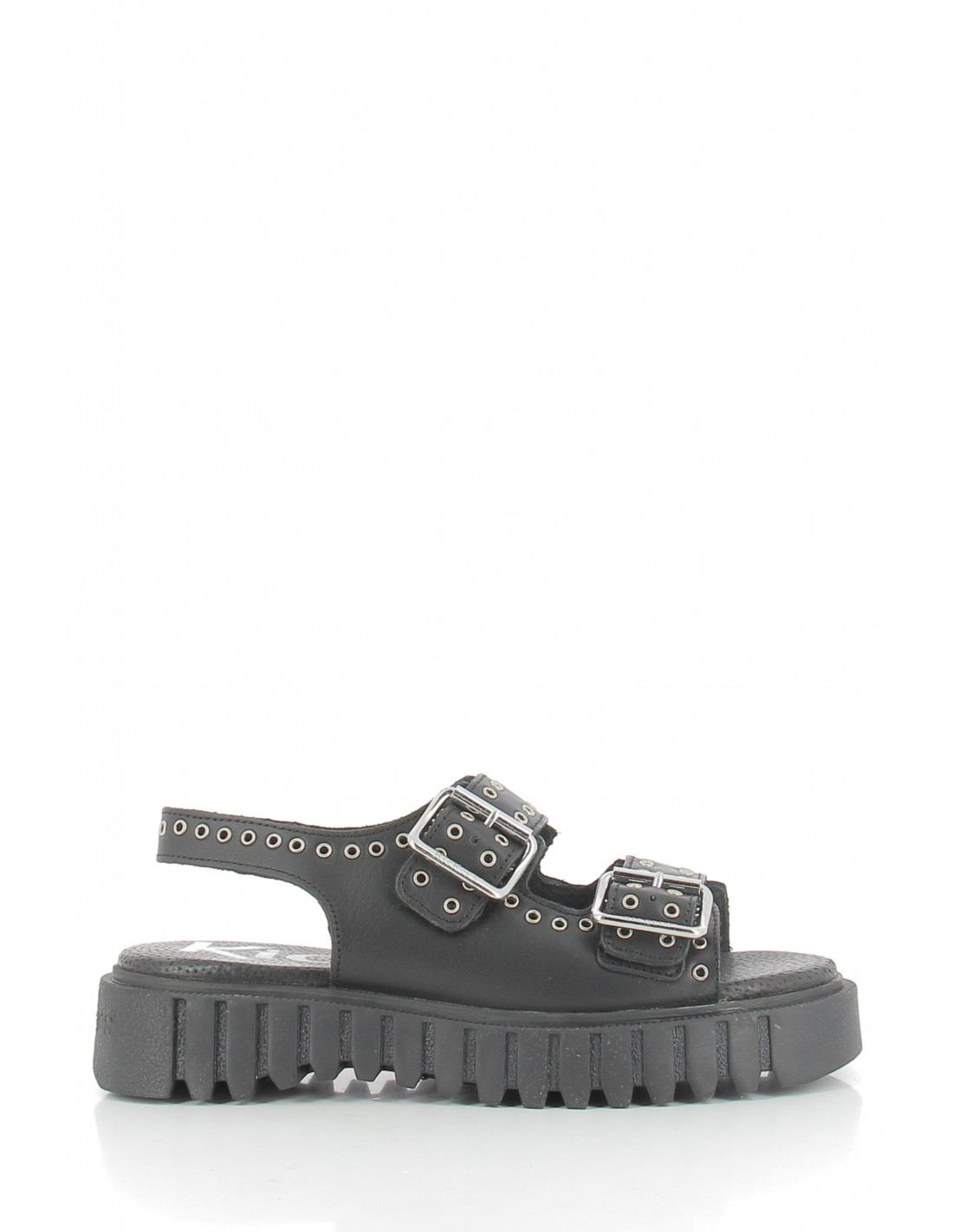 kickers Sandales femme kick falk cuir noir