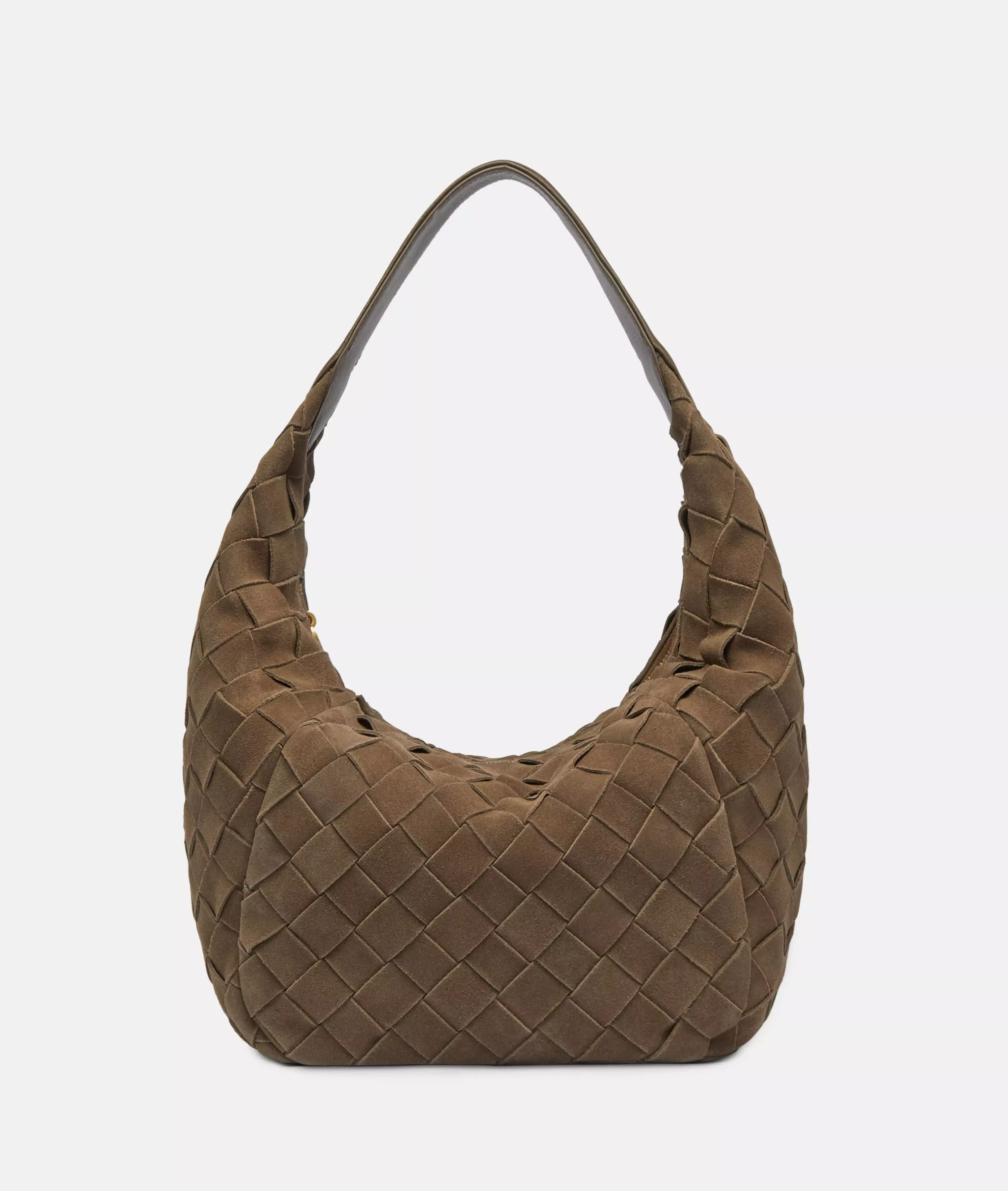 Farrah Hobo M Spacious suede pouch bag