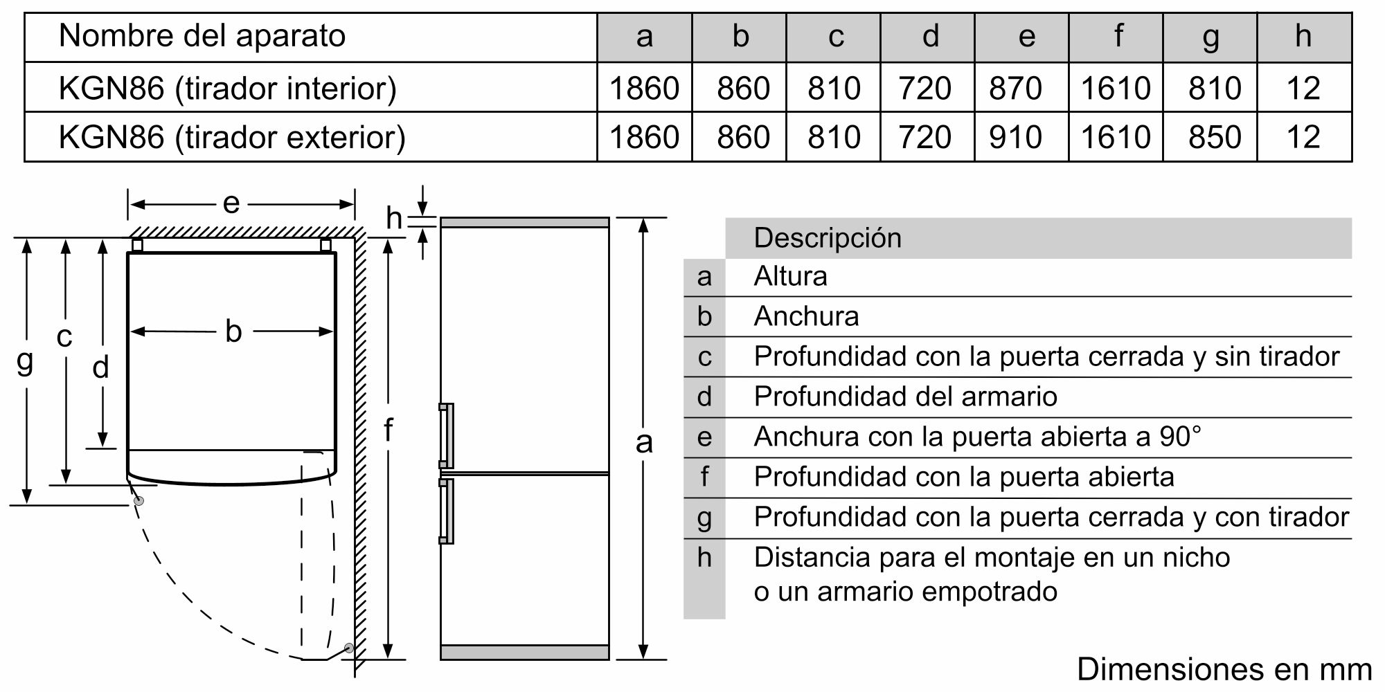 # PRODUTO RECONDICIONADO # Refrigerador Combinado Independente Série 4 186 x 86 cm Aço Inoxidável Resistente a Impressões Digitais KGN86VIEA-B