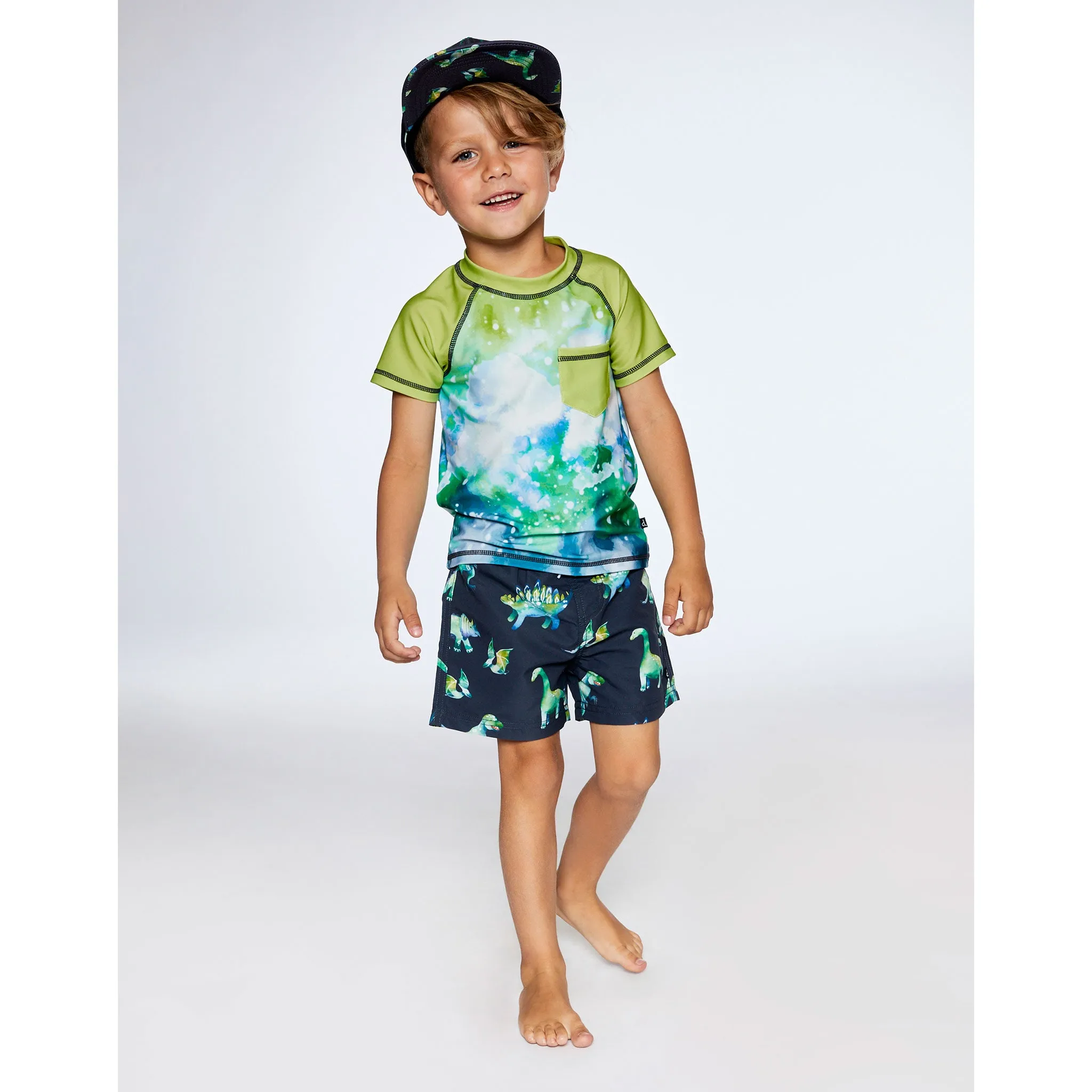 Deux par Deux T-Shirt Maillot Dinos 2-6ans