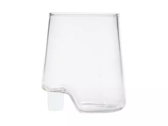 Gamba de Vero Zafferano Gobelet en verre borosilicaté blanc, boîte de 6 pièces