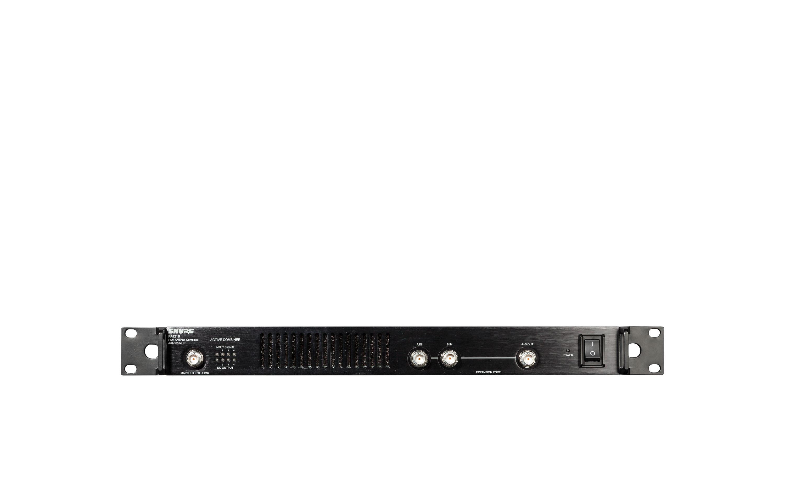Antennen-Combiner PA421B-E<br>Vier-zu-eins PSM Antennen-Combiner für alle P3T, P9T und P10T Sender (470 - 865 MHz)