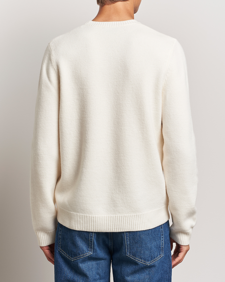 A.P.C. Edward Wool Knitted Sweater Ecru
