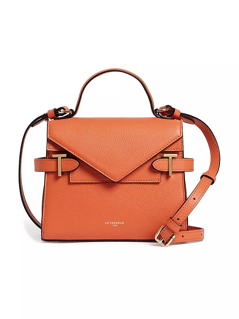 LE TANNEUR Ledertasche - Henkeltasche EMILIE FLAP Small orange