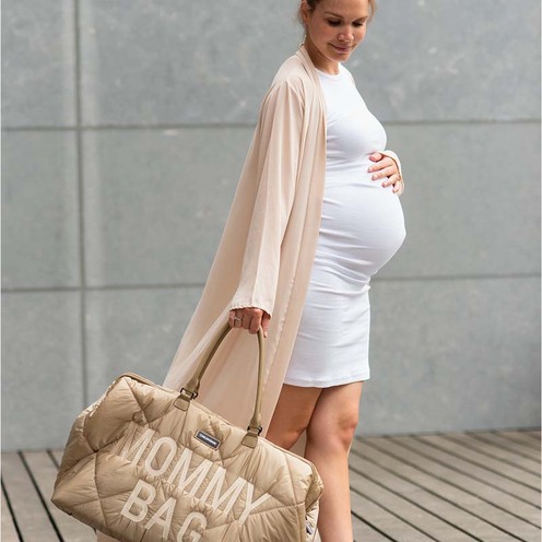 Mommy Bag Sac à langer matelassé Beige - CHILDHOME