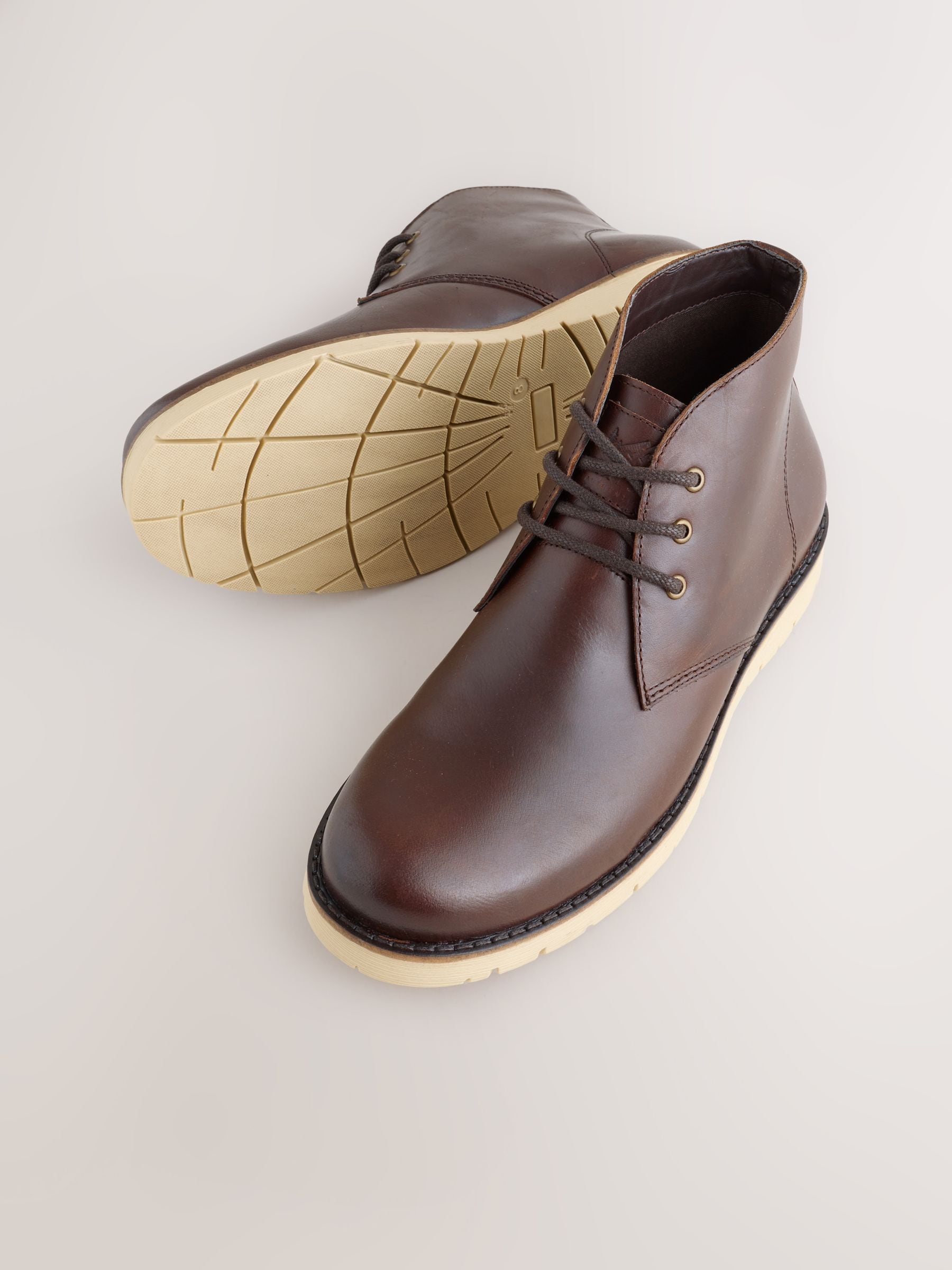 Lichtbruin - Sports Wedge Chukka Boots