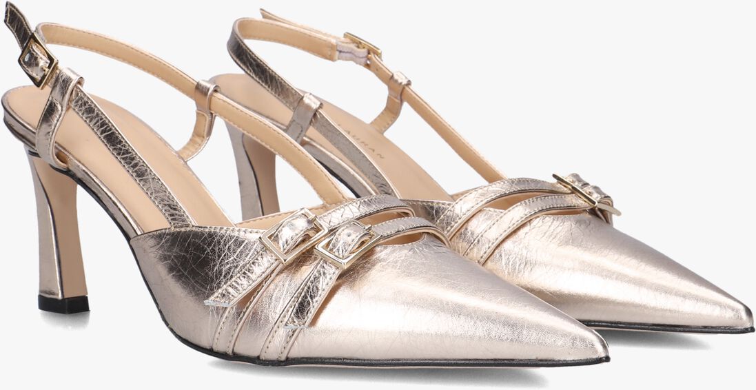 goudkleurig stefano lauran slingbacks 77212