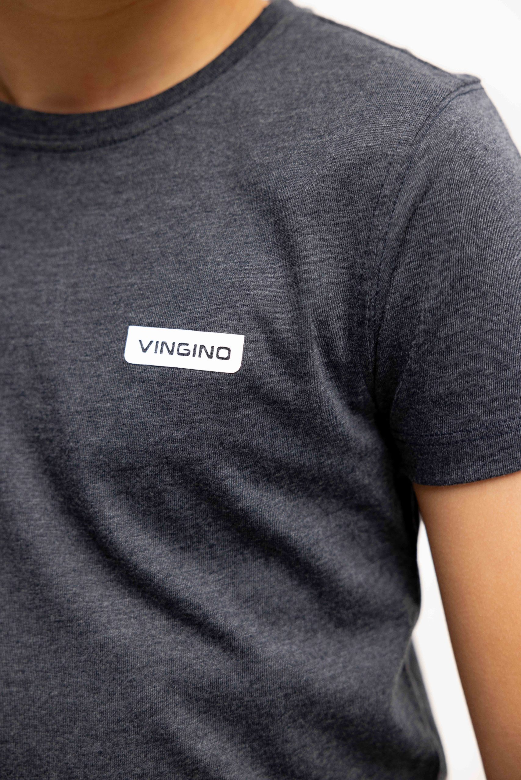 Vingino Basic T-Shirt Kids Grijs